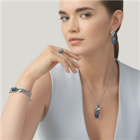 Pendente Giovanni Raspini Donna Gocce in Argento Cristallo 12416 - 12416